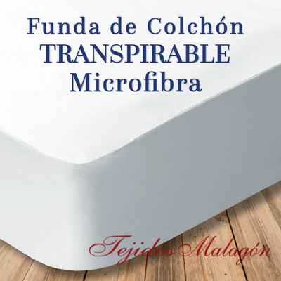 FUNDA DE COLCHÓN TRANSPIRABLE MICROFIBRA.